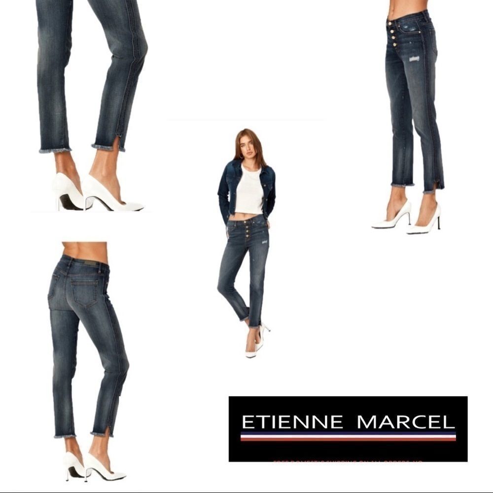 Nwts Etienne Marcel Denim W/ Unique Hem Size 28